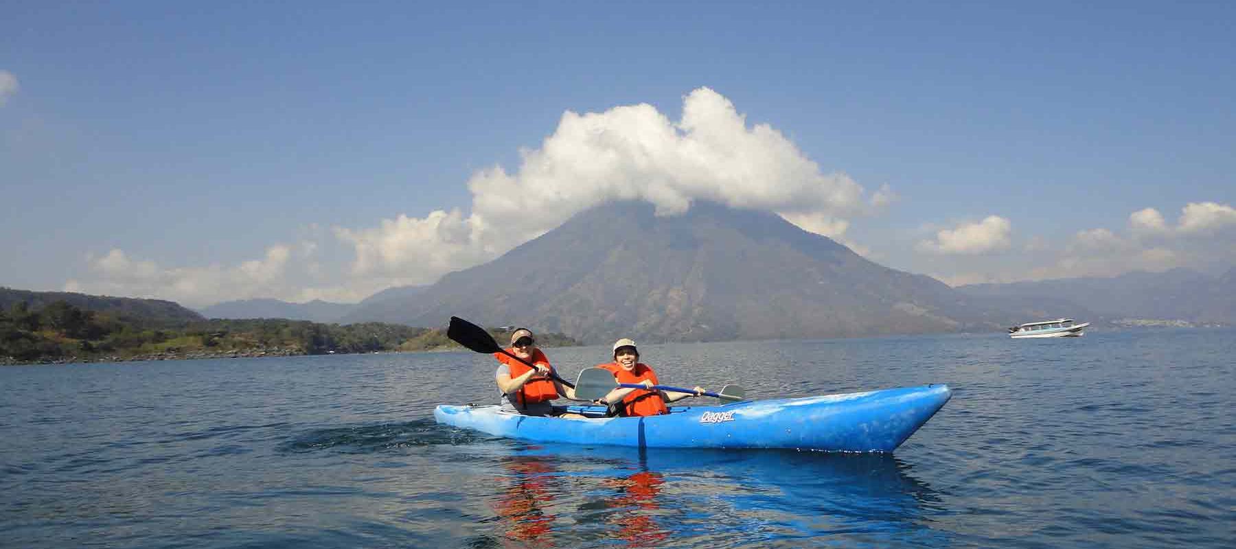 Kayaking In Guatemala Lake Atitlan Sea