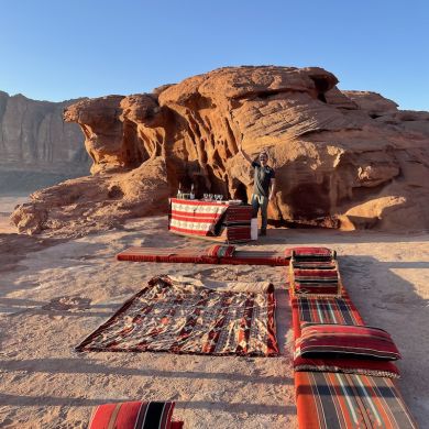 Camp in Wadi Rum